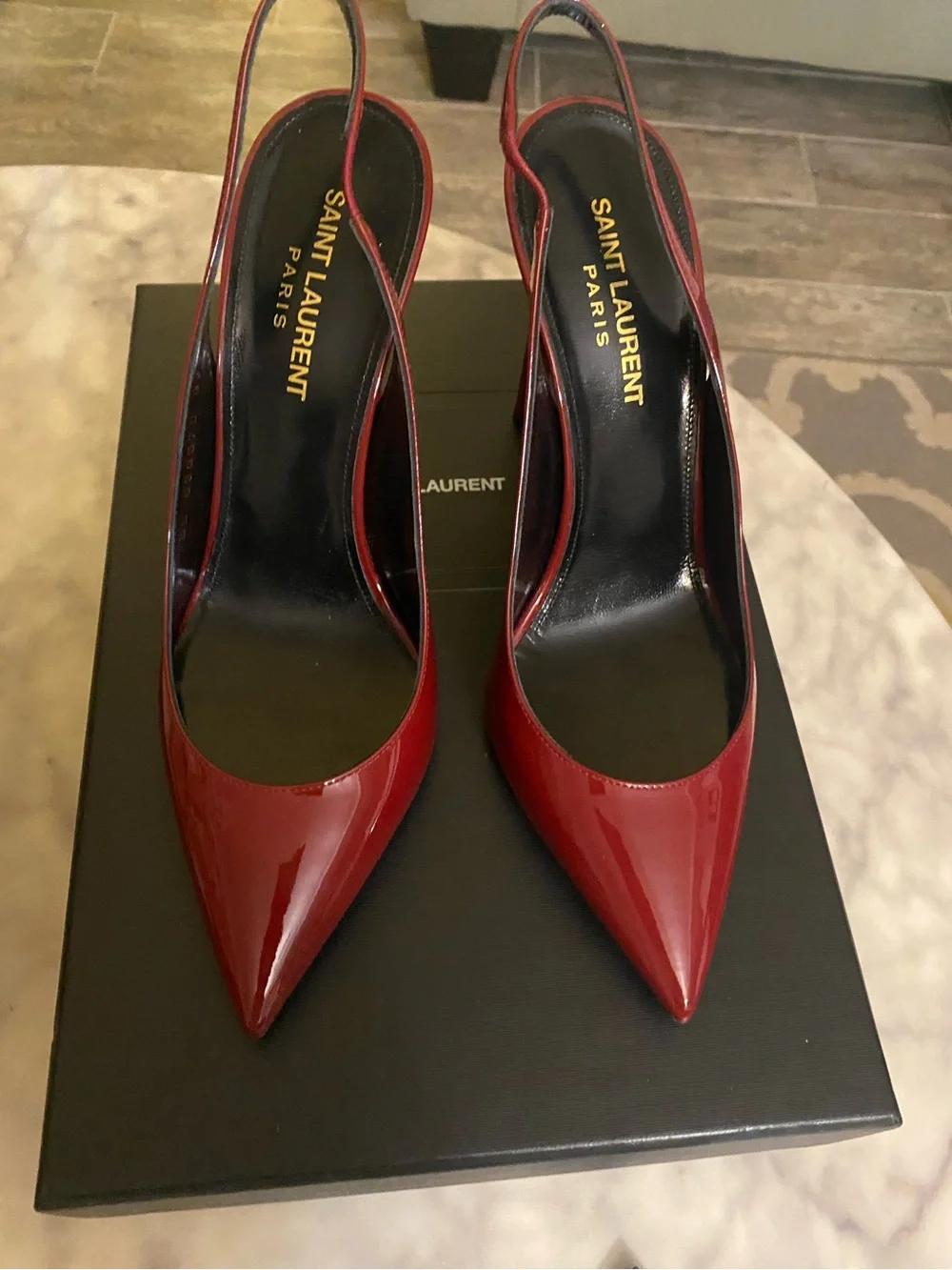 RED YSL HEEL- like new - Picture 6 of 16